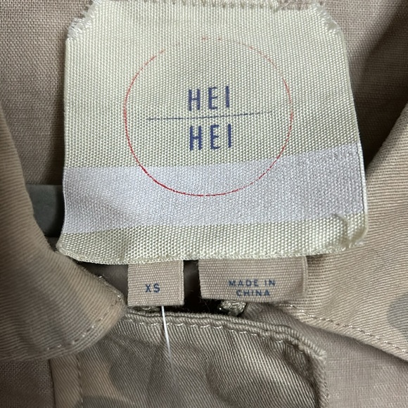 Anthropologie Hei Hei Linen Crop Jacket NWT - Picture 2 of 10